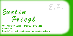 evelin priegl business card